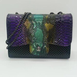 Gradient Snakeskin Faux Leather Crossbody/Shoulder Handbag